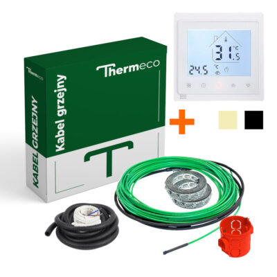 нагревательный кабель Thermeco 18W + программируемый WiFi терморегулятор PWT-002 нагревательный кабель Thermeco 18W + программируемый WiFi терморегулятор PWT-002