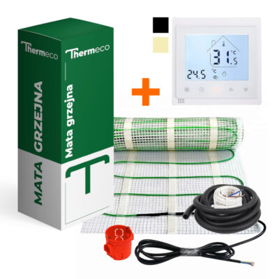 двухжильный нагревательный мат Thermeco 150W + программируемый WiFi терморегулятор PWT-002 двухжильный нагревательный мат Thermeco 150W + программируемый WiFi терморегулятор PWT-002