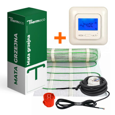 Двухжильный нагревательный мат Thermeco 150W + программируемый терморегулятор iReg T4 Двухжильный нагревательный мат Thermeco 150W + программируемый терморегулятор iReg T4